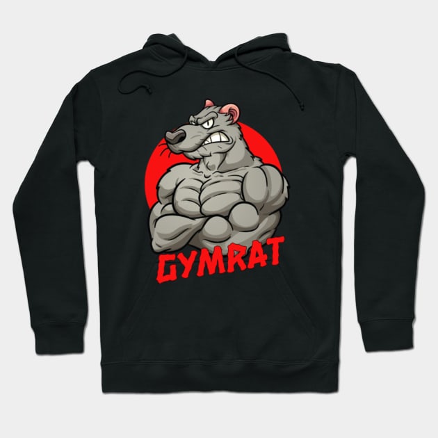 GYMRAT | gym wear | gym lovers t-shirt | gym motivation Hoodie by ALCOHOL